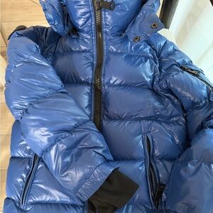 SAM. Shiny Blue Kids Puffer Jacket